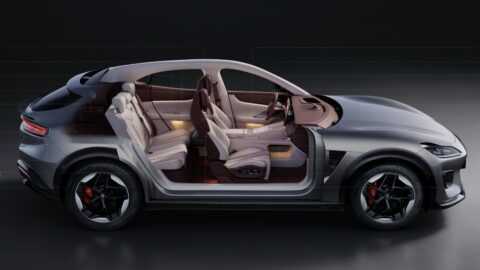 Cutaway view of the Luxeed RX showing its seating layout and cabin space.