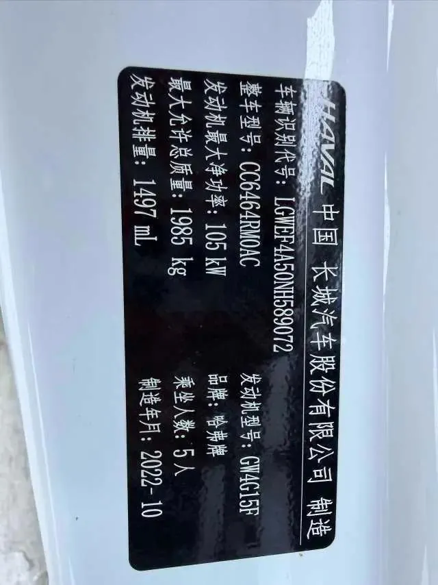 Haval H6 2021 National Tide Edition 1.5T Auto Champion Edition 20