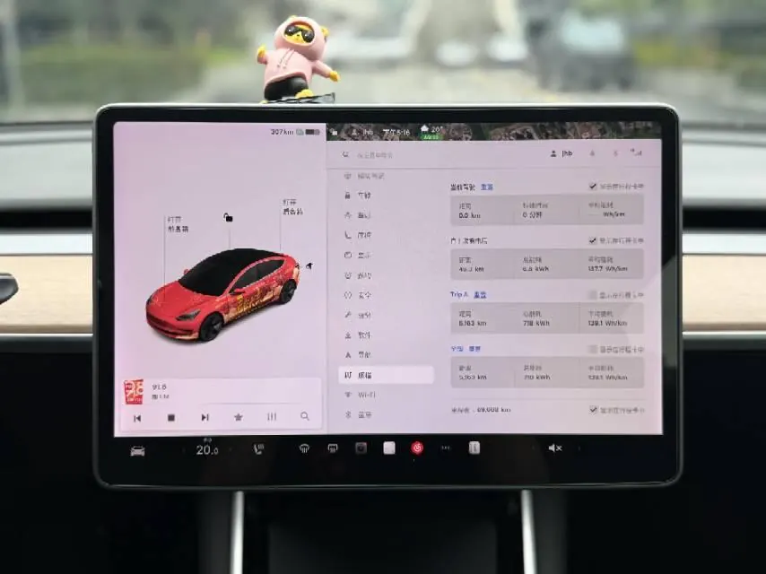 Tesla 2020 Model 3 long endurance rear wheel drive version (modified) automatic gear 8