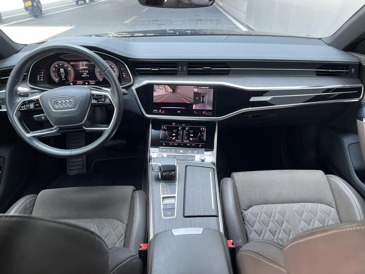 Audi 2022 A7L 2.0TFSI 45TFSI Quattro S-line see far type obsidian black set automatic gear 7