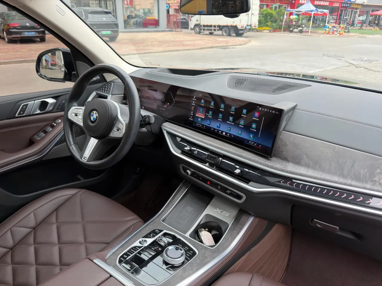 BMW 2023 X5 xDrive30Li 48V 2.0T exclusive m sports obsidian night suit automatic gear 14