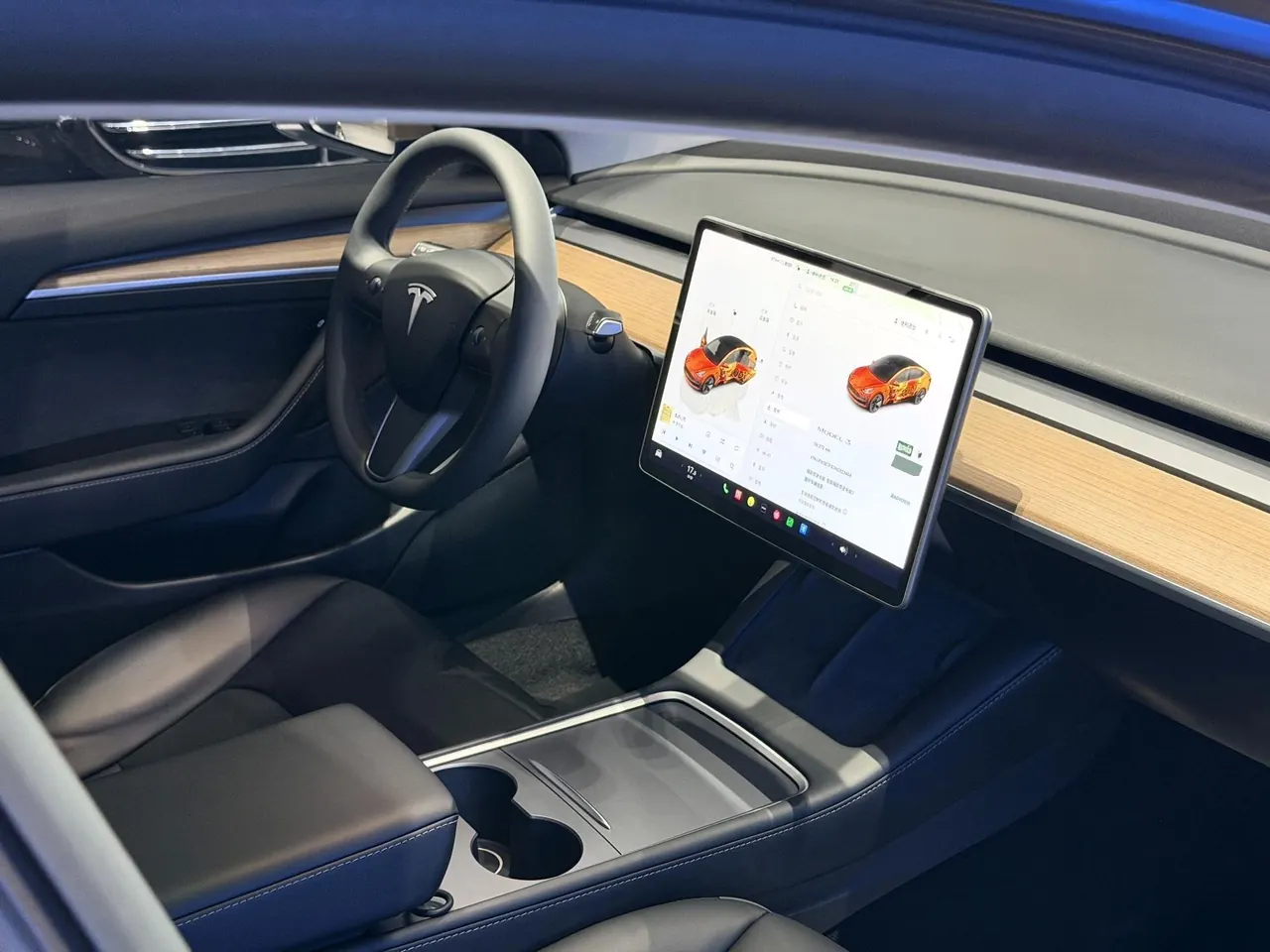 Tesla 2022 Model 3 rear-wheel drive version of automatic transmission 11