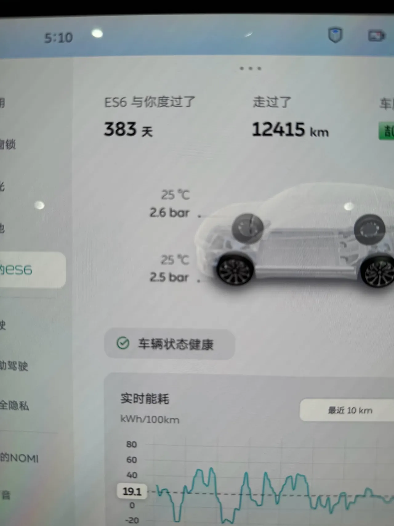 NIO 2025 ES6 75kWh automatic gear 10