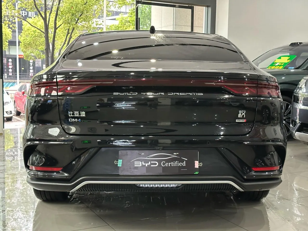 BYD 2025 Han DM-i 1.5T stepless smart driving version 125KM laser Radar flagship automatic gear 13