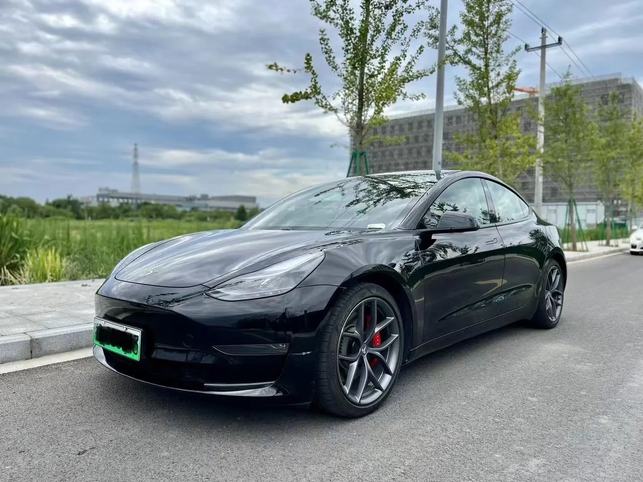 Open image lightbox: Tesla 2021 Model 3 Performance high-performance all-wheel drive automatic transmission