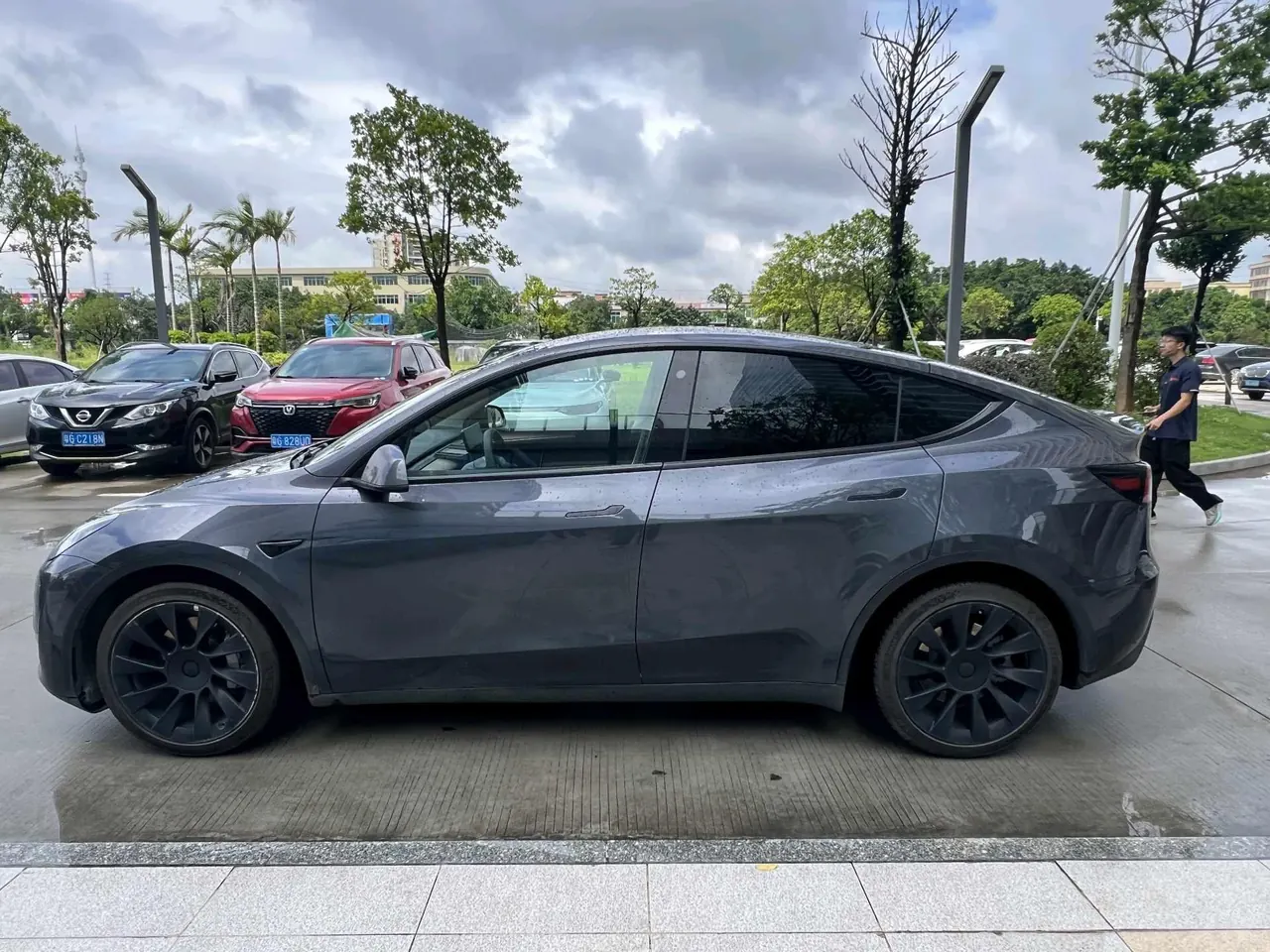 Tesla 2021 Model Y long endurance all-wheel drive version (modified) automatic gear 3
