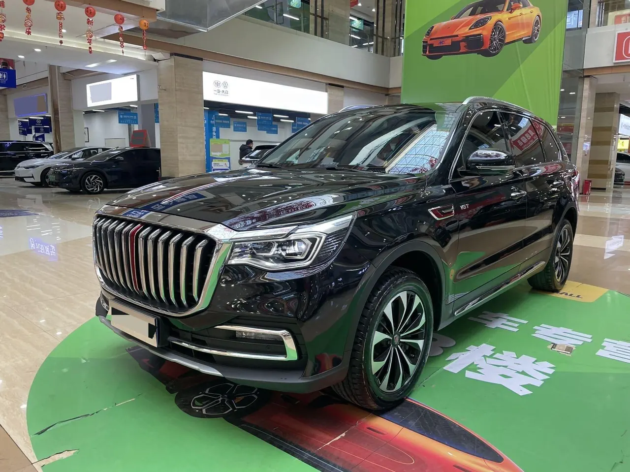 Open image lightbox: HongQi 2022 HS7 3.0T 4-wheel drive smart flag-sharing version 5-seat automatic gear