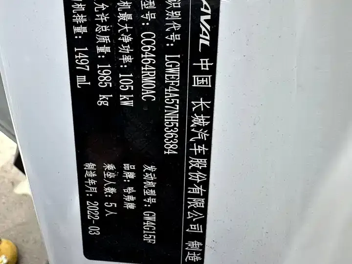 Haval H6 2021 National Tide Edition 1.5T Automatic City Edition 8