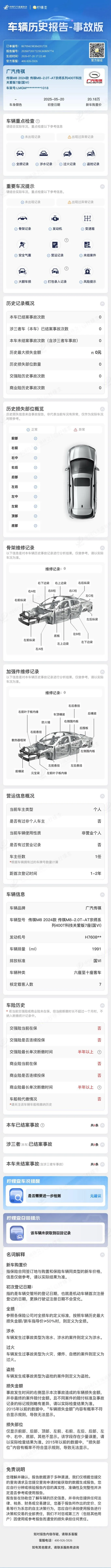 Chuanqi 2024 M8 2.0T 390T Master Series Distinguished Edition Automatic Gear 19