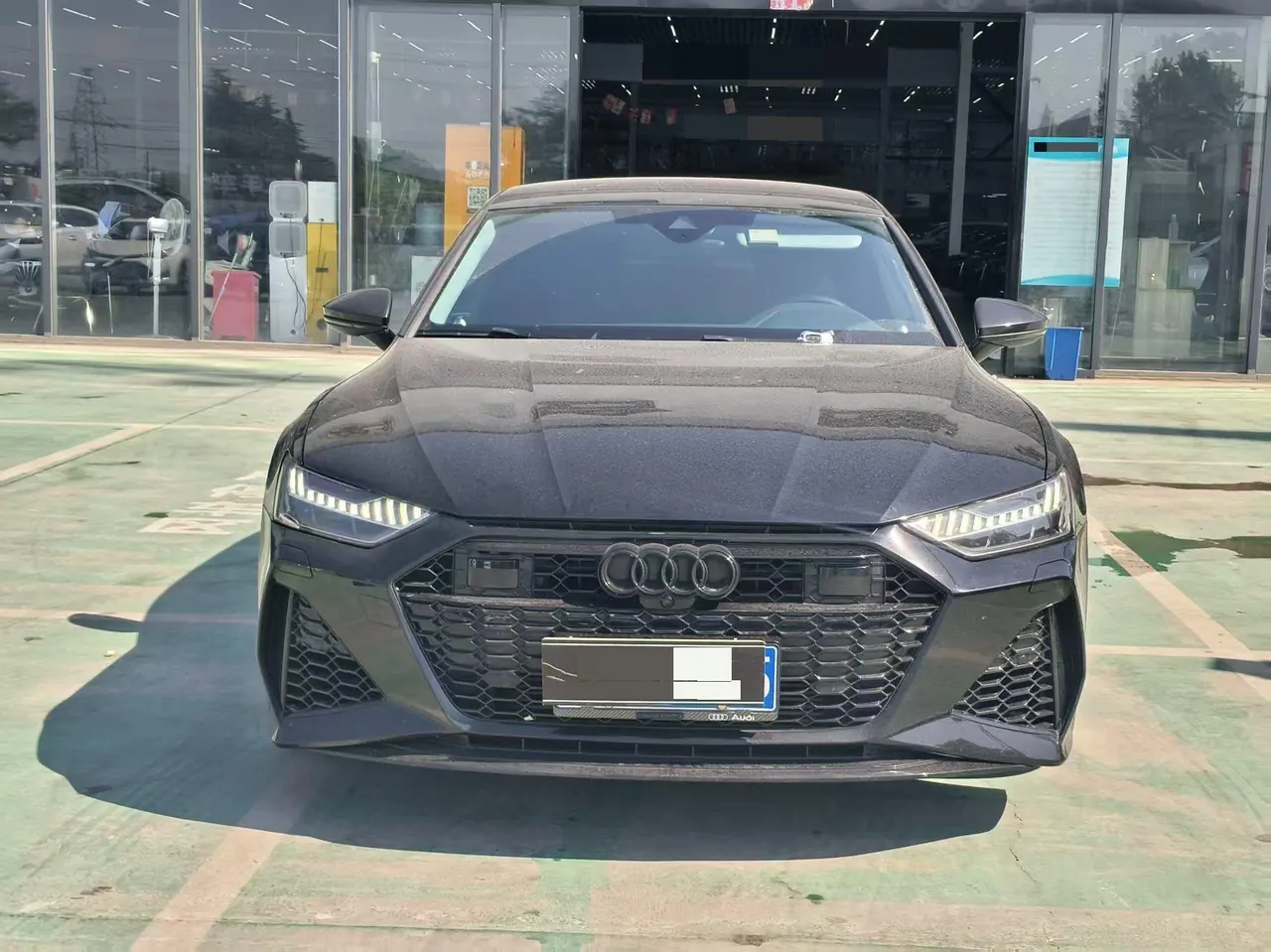 Audi 2022 A7L 2.0TFSI 45TFSI Quattro S-line see remote crystal flow set automatic gear 2
