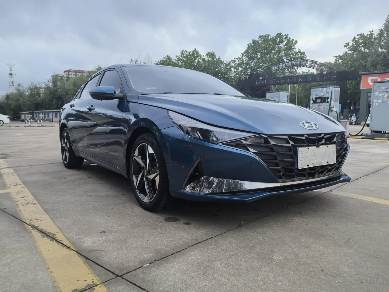Hyundai 2022 Elantra-sedan 1.5 stepless GLX elite automatic gear 3