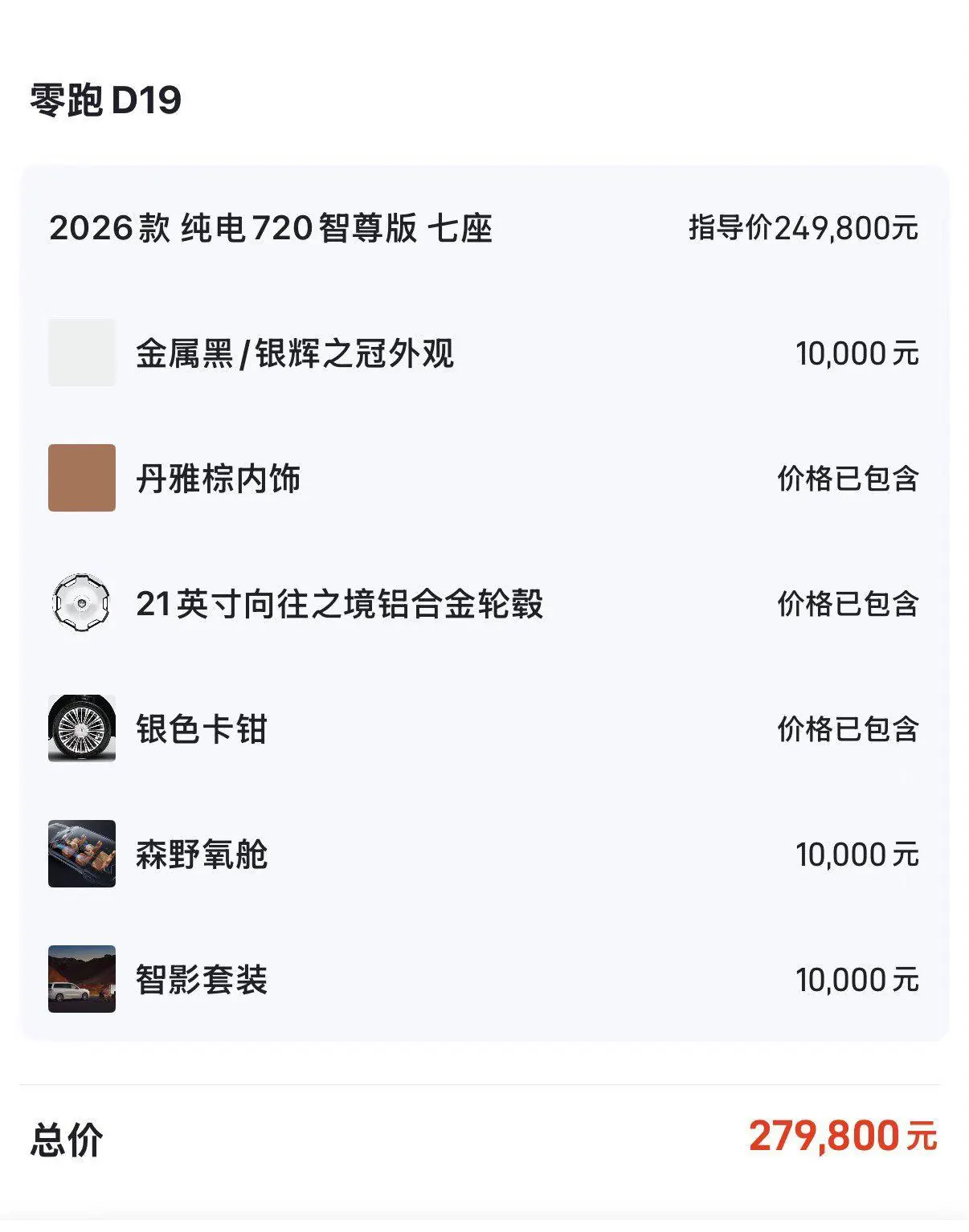 Leapmotor 2026 D 19 720 Zhizun Edition 7-seat Automatic Gear 6
