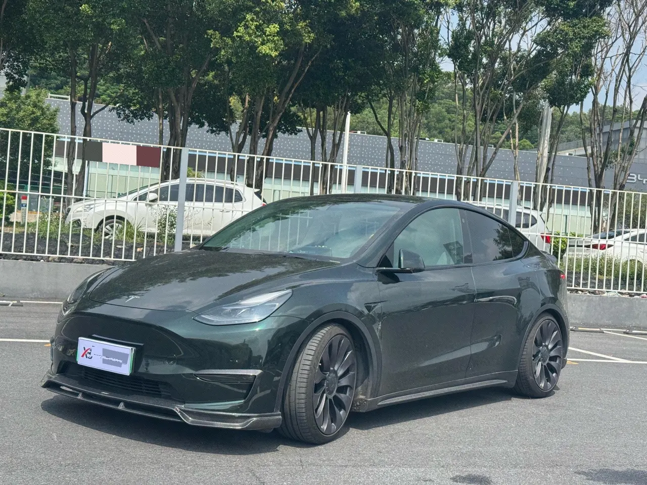 Open image lightbox: Tesla 2021 Model Y Performance high-performance all-wheel drive version automatic transmission