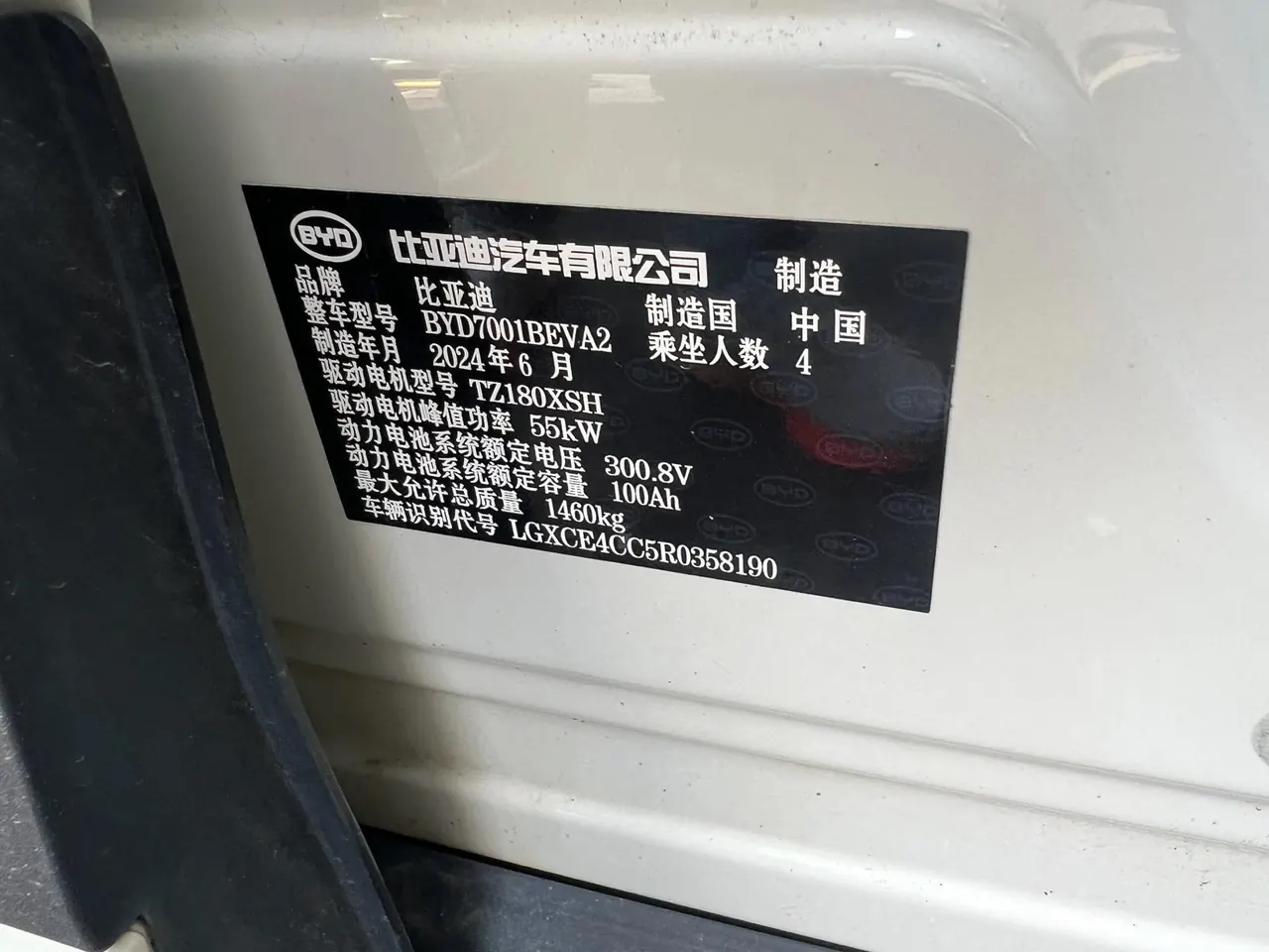 BYD 2024 Seagull Glory 305km Free Automatic Gear 8