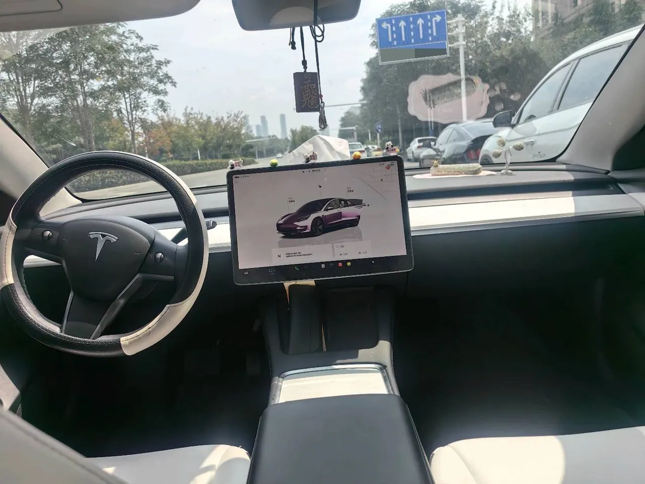 Tesla 2022 Model 3 rear-wheel drive version of automatic transmission 3
