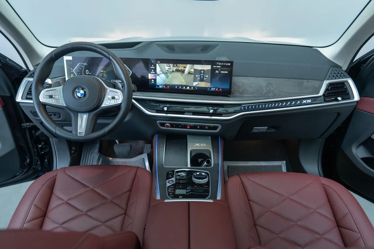BMW 2023 X5 xDrive30Li 48V 2.0T exclusive m sports obsidian night suit automatic gear 11