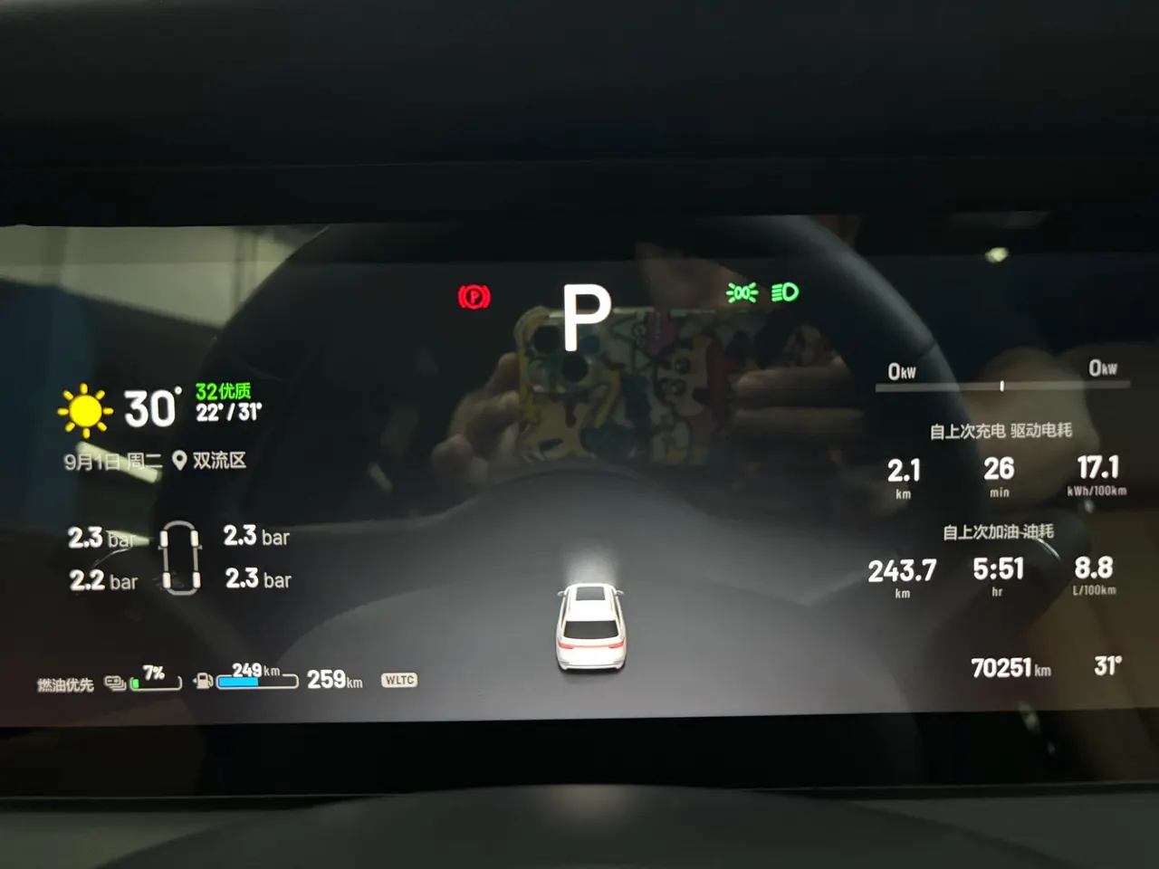 Li 2020 ONE 1.2T extended range 6-seat automatic gear 19