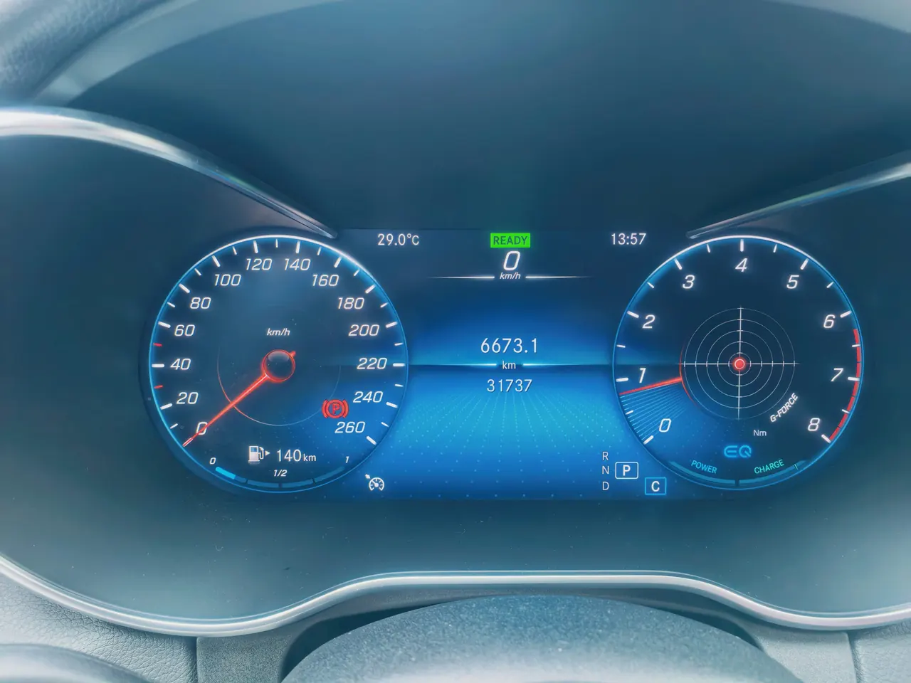 Mercedes Benz Class C 2021 C 260 48V 1.5T Star Yao Zhen Tibetan Edition Automatic Gear 11