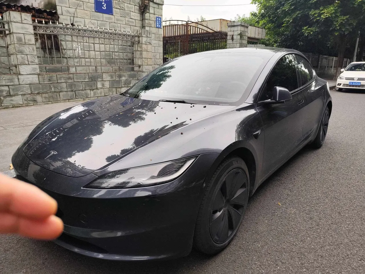 Открыть галерею: Tesla 2023 Model 3 Rejuvenation Edition Rear Wheel Drive Automatic Transmission