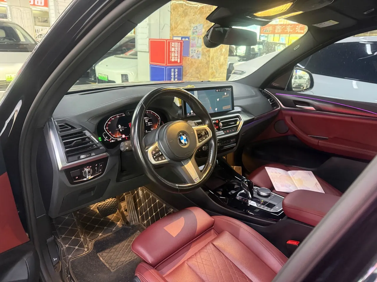 BMW 2022 X3 xDrive30i 2.0T exclusive M obsidian night set (modified) automatic gear 3
