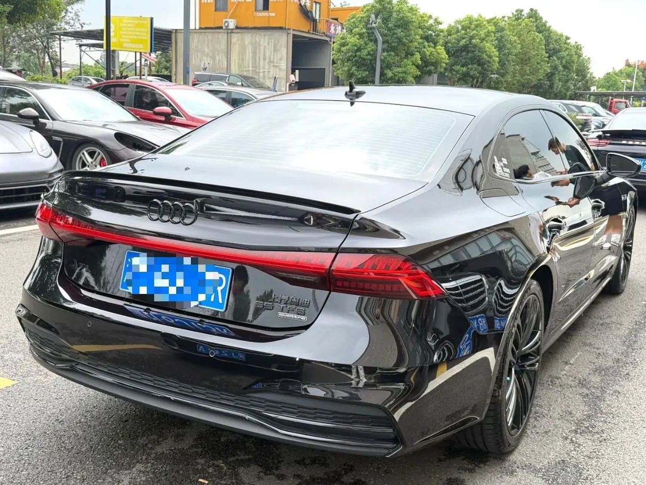 Audi 2022 A7L 48V 3.0TFSI 55TFSI Quattro S-line Zhiyuan Obsidian Black Suit Automatic Gear 11