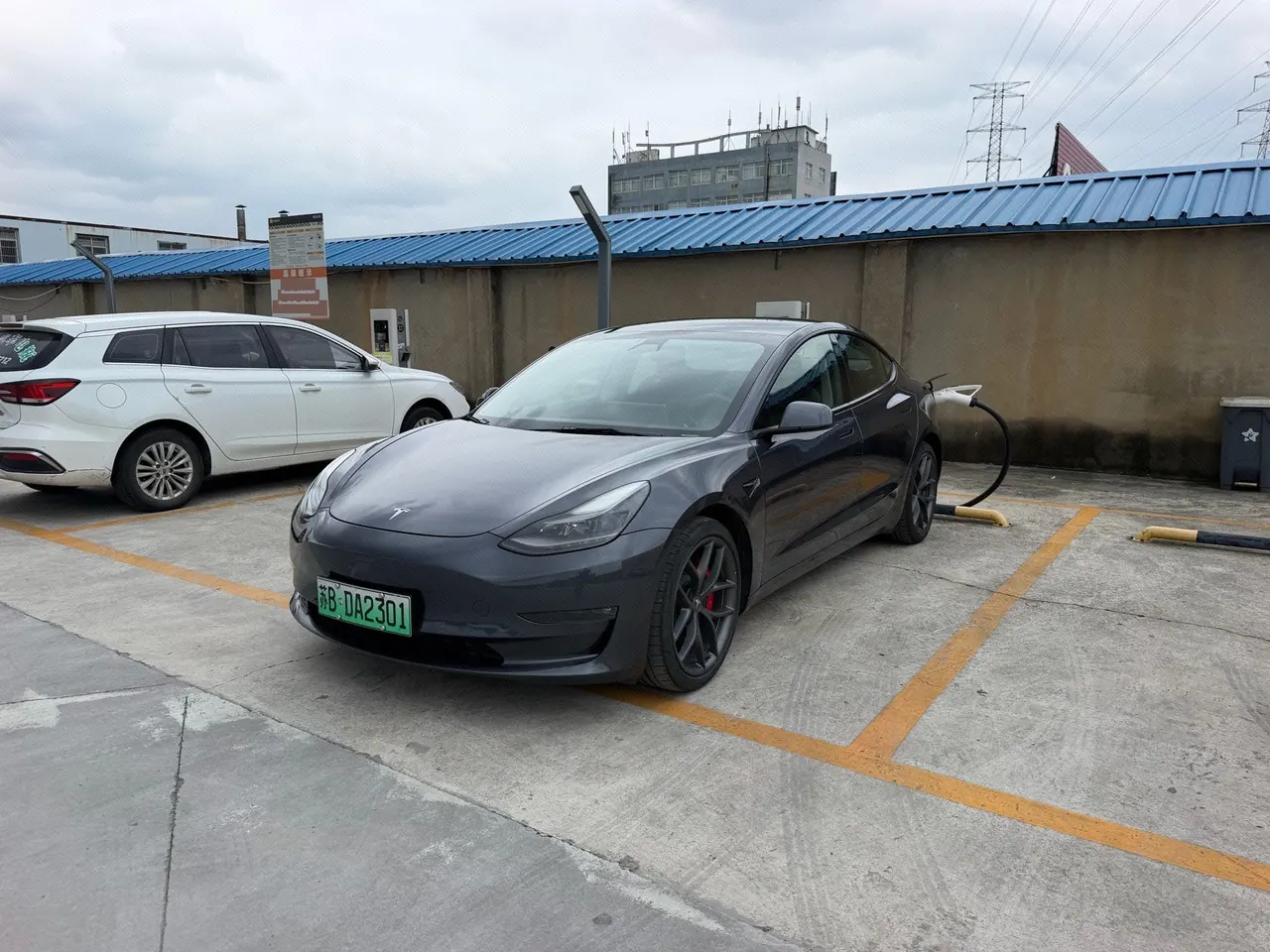 Open image lightbox: Tesla 2021 Model 3 Performance high-performance all-wheel drive automatic transmission