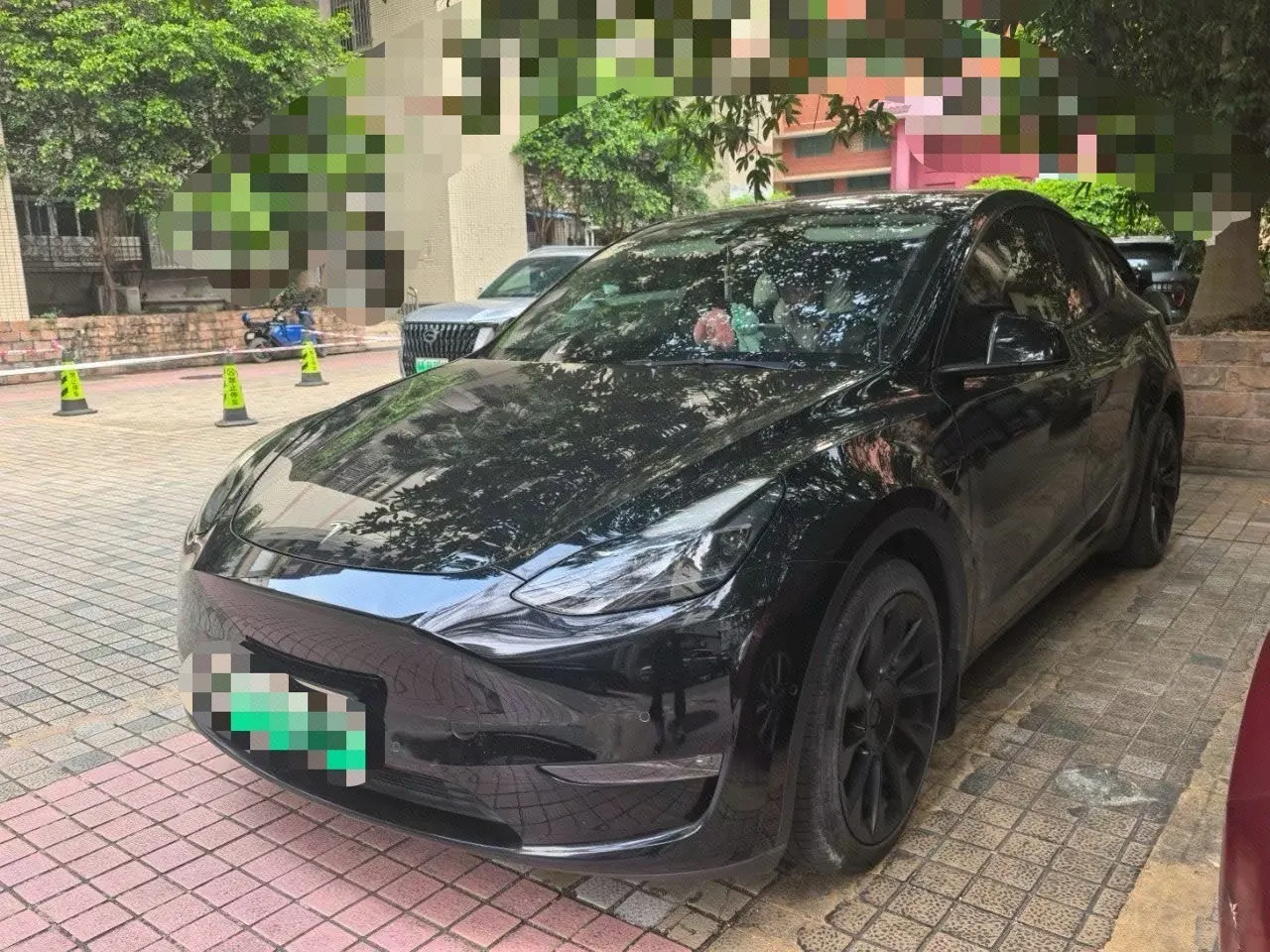 Открыть галерею: Tesla 2021 Model Y long endurance all-wheel drive version automatic transmission