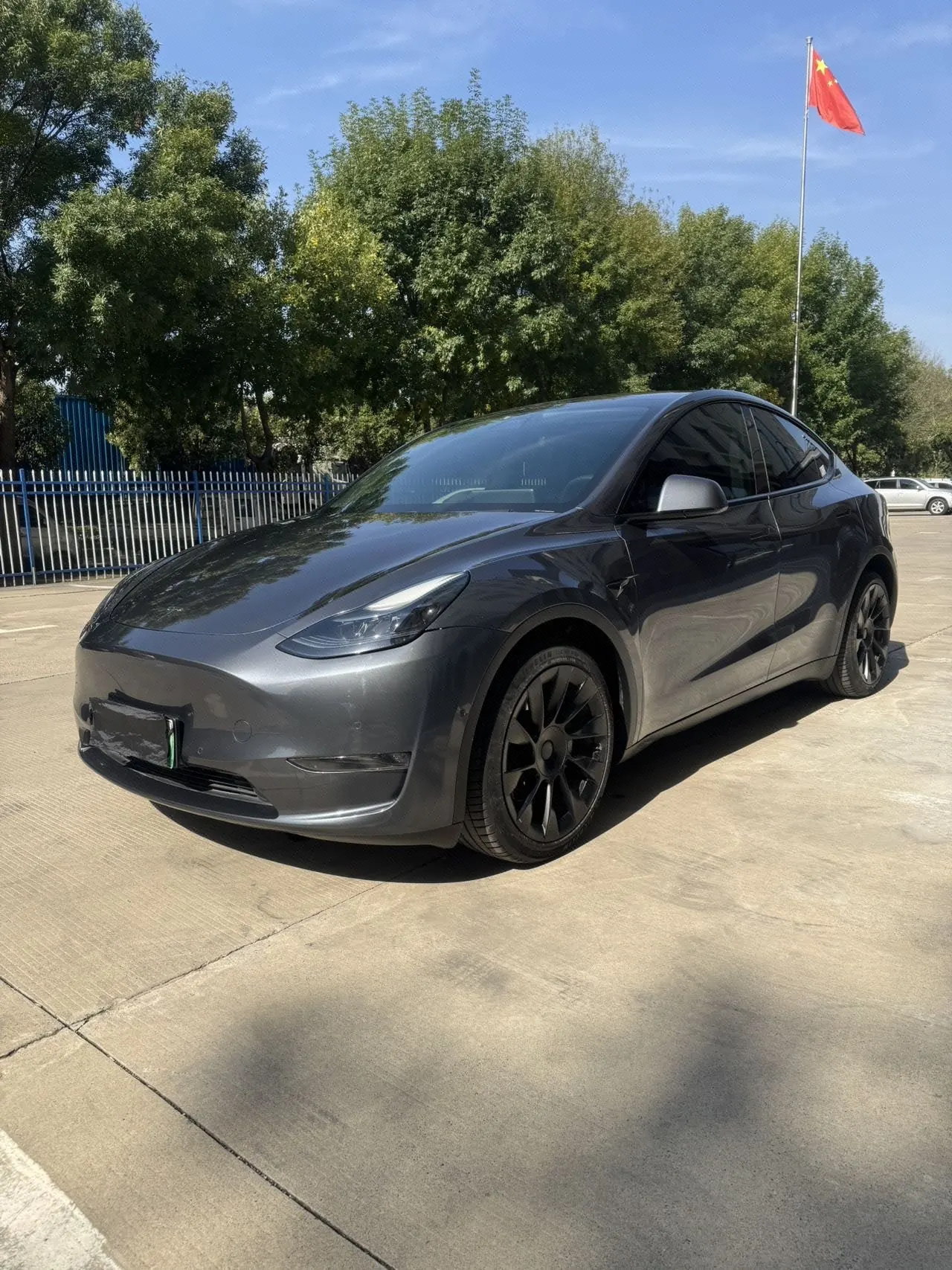 Открыть галерею: Tesla 2021 Model Y long endurance all-wheel drive version automatic transmission
