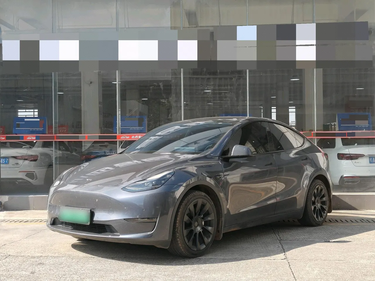 Открыть галерею: Tesla 2021 Model Y long endurance all-wheel drive version automatic transmission