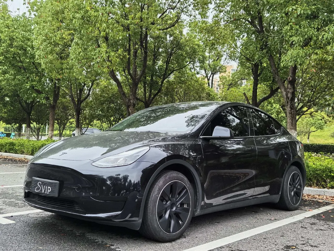 Open image lightbox: Tesla 2022 Model Y rear-wheel drive version automatic transmission