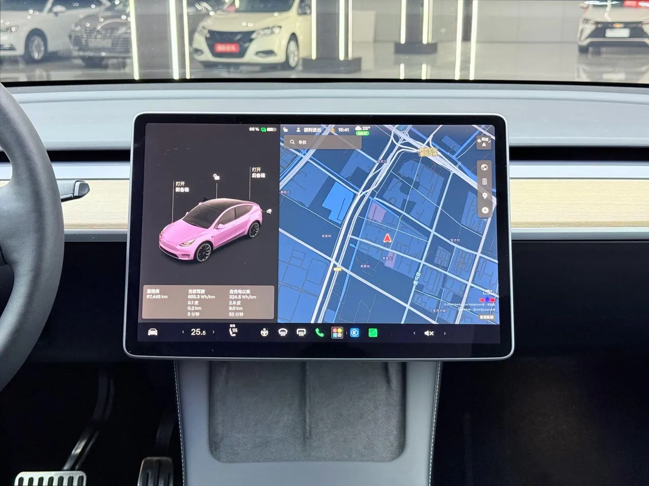 Tesla 2021 Model Y long endurance all-wheel drive version automatic transmission 9