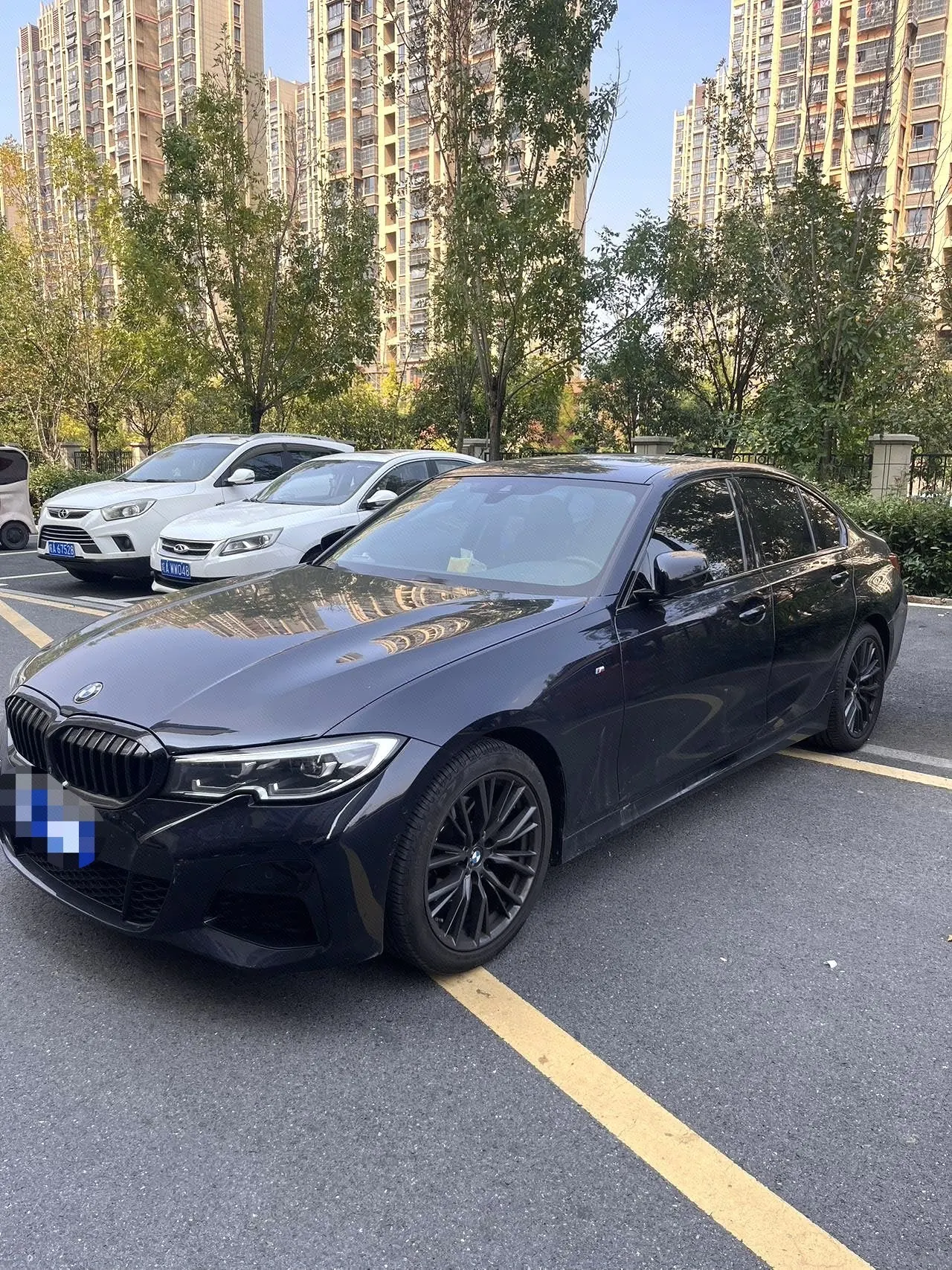 Открыть галерею: BMW 3 Series 2021 325i 2.0T M Sports Obsidian Night Kit (Changed) Automatic Gear