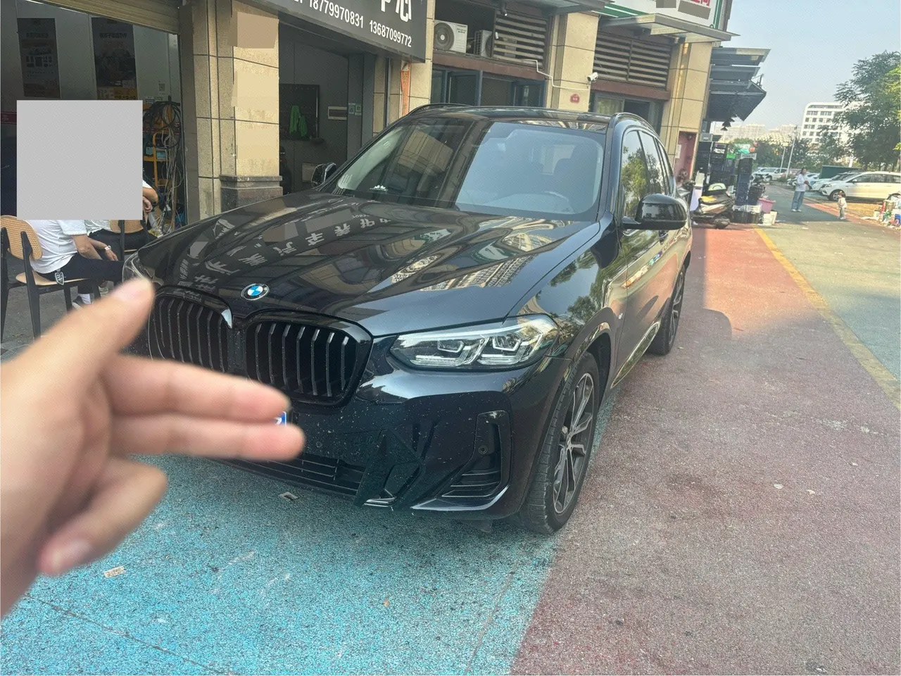 Открыть галерею: BMW 2022 X3 xDrive30i 2.0T Leading M Obsidian Night Suit Automatic Gear