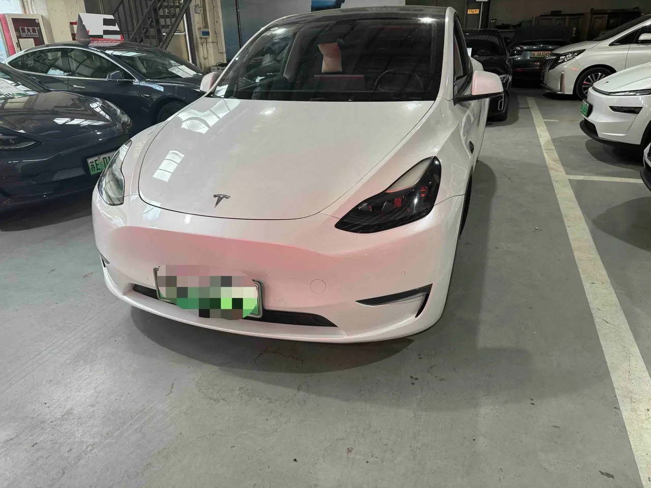 Открыть галерею: Tesla 2021 Model Y long endurance all-wheel drive version automatic transmission