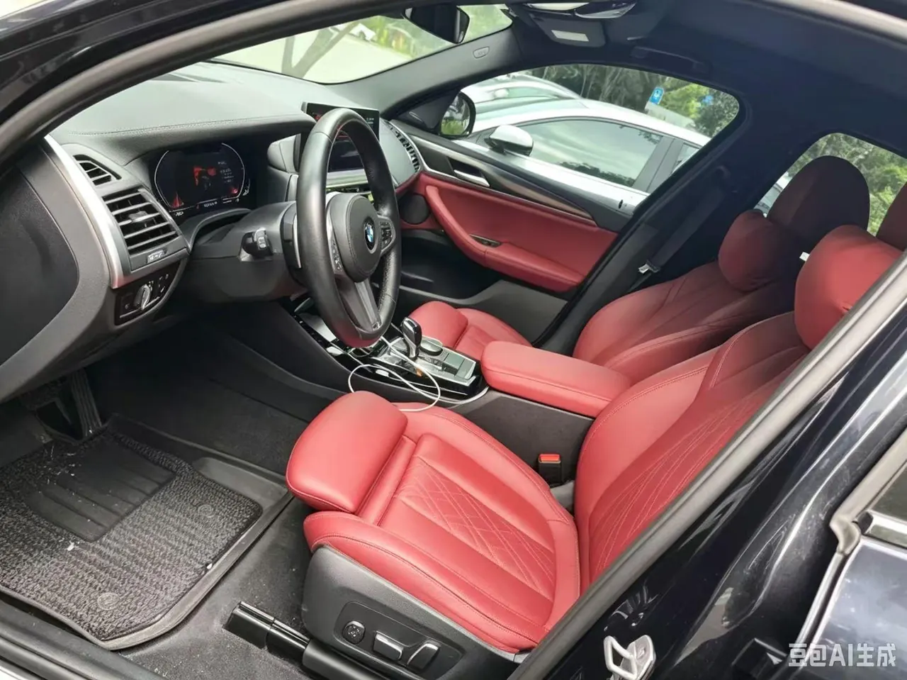 BMW 2023 X3 xDrive30i 2.0T exclusive M obsidian night set automatic gear 2