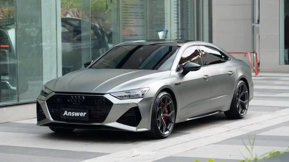 Audi 2024 A7L 2.0TFSI 45TFSI Quattro S-line see far type obsidian black set automatic gear - View 1