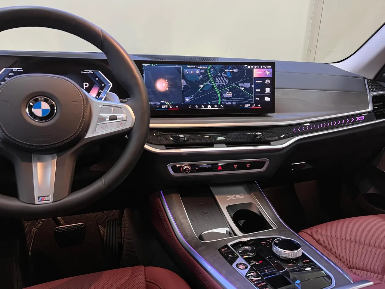 BMW 2023 X5 xDrive30Li 48V 2.0T exclusive m sports obsidian night suit automatic gear 10