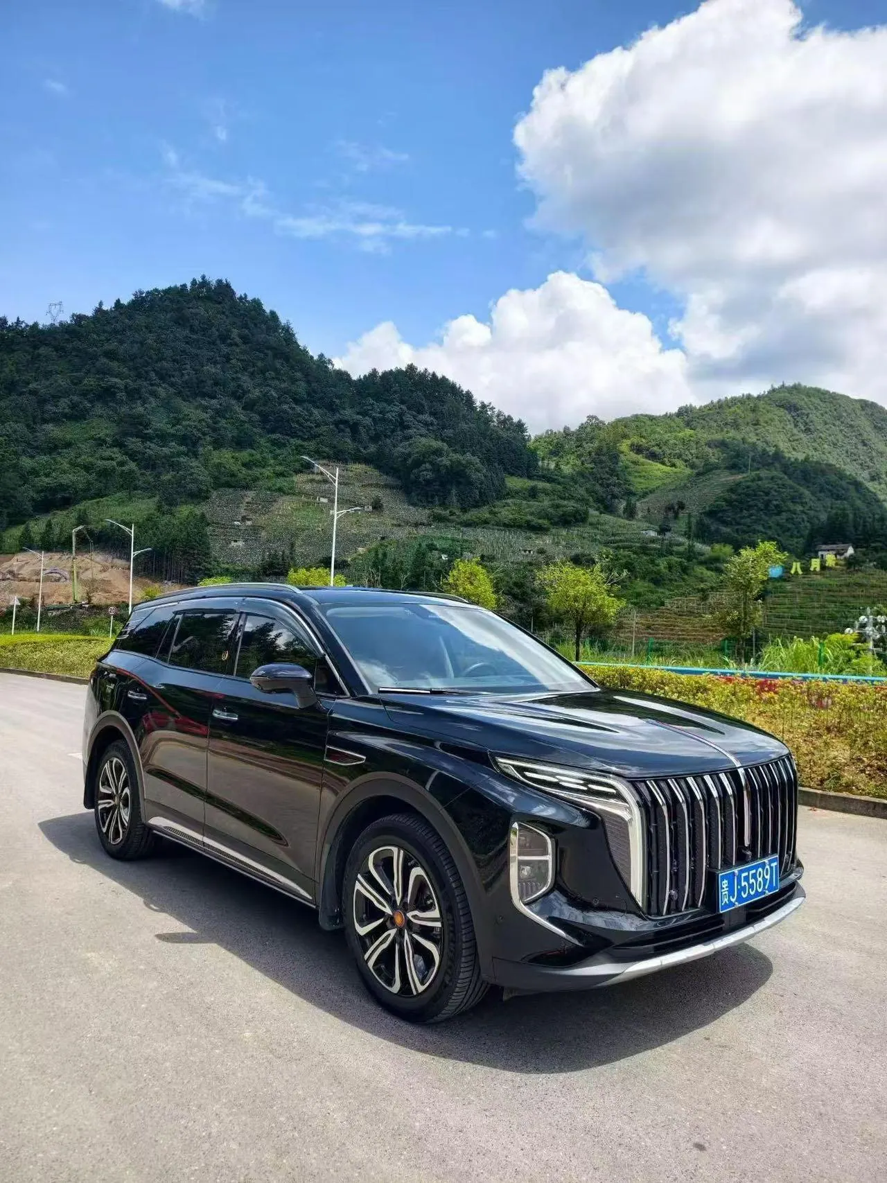 HongQi 2023 HS7 48V 2.0T 4-wheel drive flag collar version 6-seat automatic gear 3