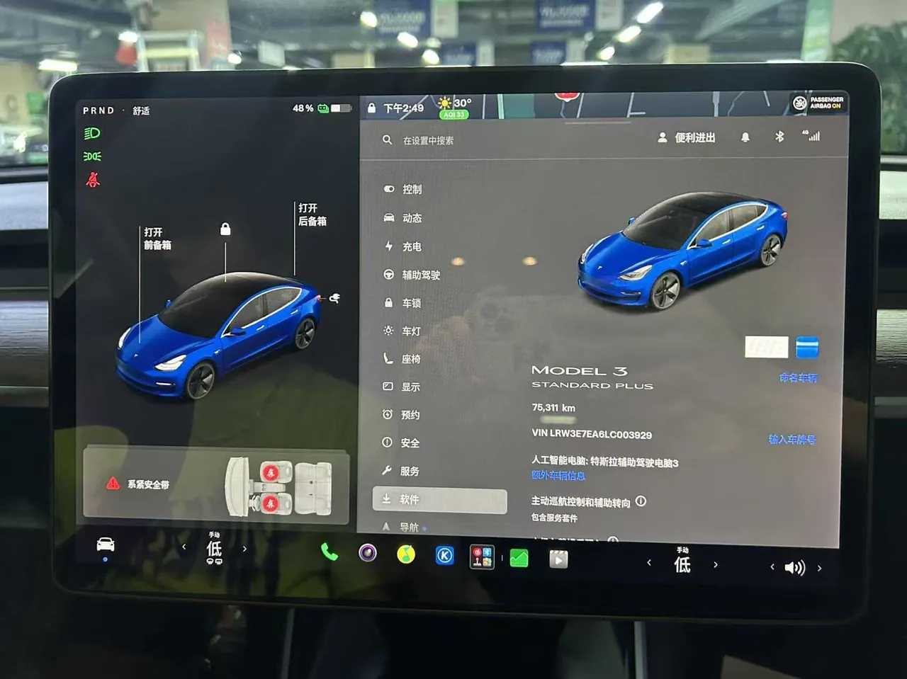 Tesla 2020 Model 3 Standard Endurance Rear Drive Upgraded Automatic Gear 10