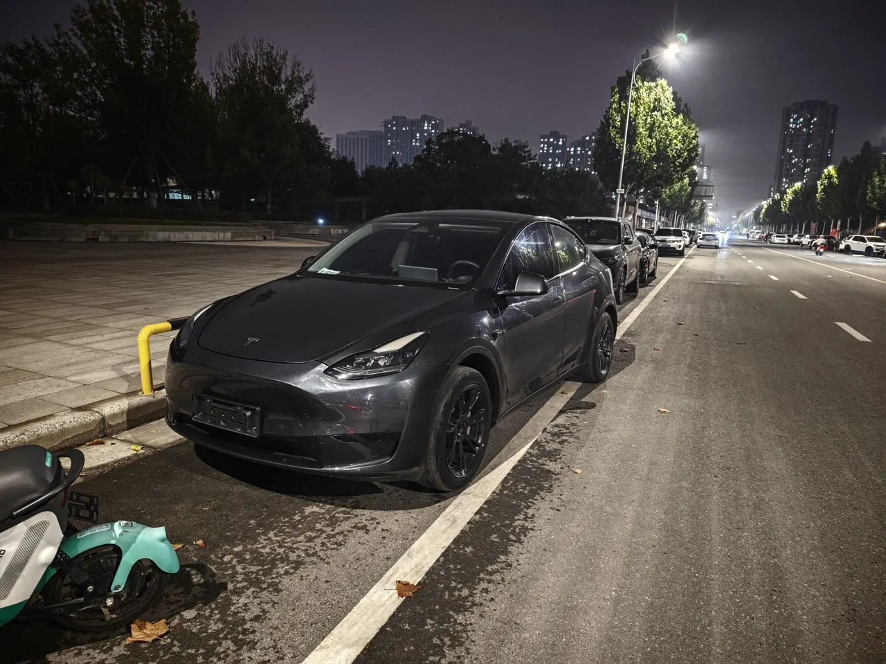 Открыть галерею: Tesla 2024 Model Y rear-wheel drive version automatic transmission